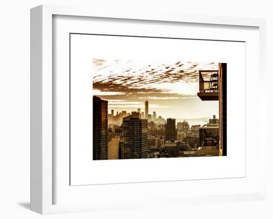 View of a Skyscraper at Sunset-Philippe Hugonnard-Framed Art Print