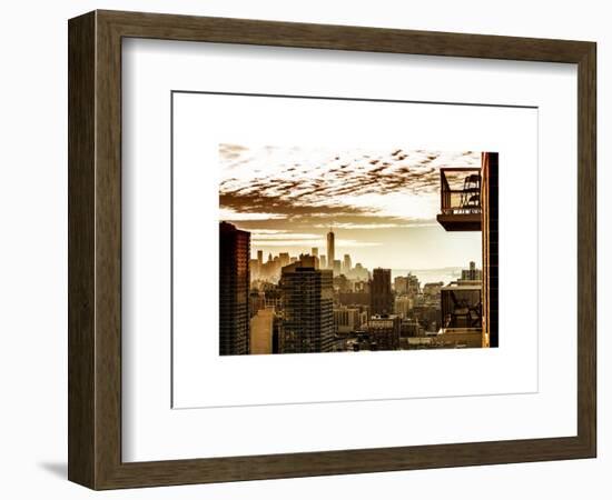 View of a Skyscraper at Sunset-Philippe Hugonnard-Framed Art Print