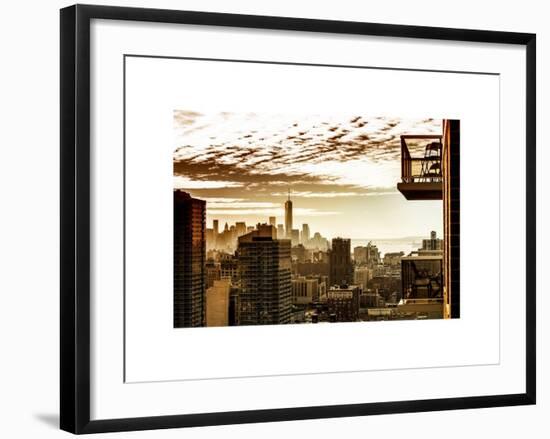 View of a Skyscraper at Sunset-Philippe Hugonnard-Framed Art Print