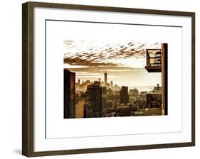 View of a Skyscraper at Sunset-Philippe Hugonnard-Framed Art Print