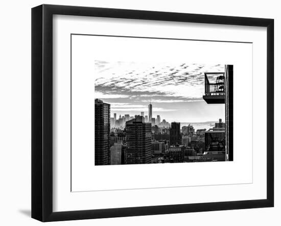 View of a Skyscraper - One World Trade Center (1WTC) and Midtown Manhattan-Philippe Hugonnard-Framed Art Print