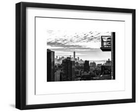 View of a Skyscraper - One World Trade Center (1WTC) and Midtown Manhattan-Philippe Hugonnard-Framed Art Print