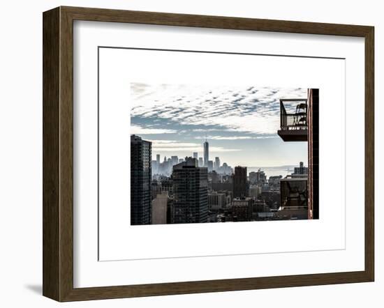 View of a Skyscraper - One World Trade Center (1WTC) and Midtown Manhattan-Philippe Hugonnard-Framed Art Print