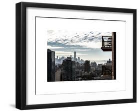 View of a Skyscraper - One World Trade Center (1WTC) and Midtown Manhattan-Philippe Hugonnard-Framed Art Print