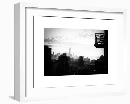 View of a Skyscraper - One World Trade Center (1WTC) and Midtown Manhattan-Philippe Hugonnard-Framed Art Print