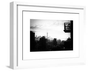 View of a Skyscraper - One World Trade Center (1WTC) and Midtown Manhattan-Philippe Hugonnard-Framed Art Print