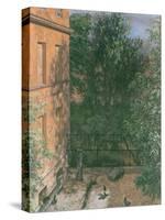 View of a Small Yard-Adolph Friedrich Erdmann von Menzel-Stretched Canvas
