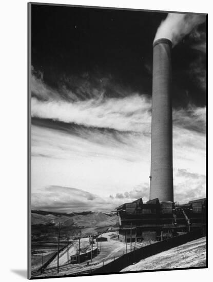 View of a Smoke Stack and Reclamation Buildings at the Very Top of the Hill-Charles E^ Steinheimer-Mounted Photographic Print