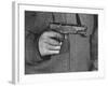 View of a Soldier Holding a US Army Colt Automatic .45 Caliber Pistol-William Vandivert-Framed Photographic Print