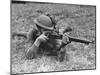 View of a Soldier Using a Springfield Rifle-William Vandivert-Mounted Photographic Print