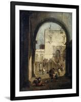 View of a Square and a Palace, Between 1775 and 1780-Francesco Guardi-Framed Premium Giclee Print