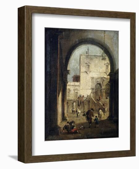 View of a Square and a Palace, Between 1775 and 1780-Francesco Guardi-Framed Giclee Print