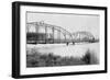 View of a Steel Bridge over the Payette River - Payette Lake, ID-Lantern Press-Framed Art Print