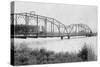 View of a Steel Bridge over the Payette River - Payette Lake, ID-Lantern Press-Stretched Canvas