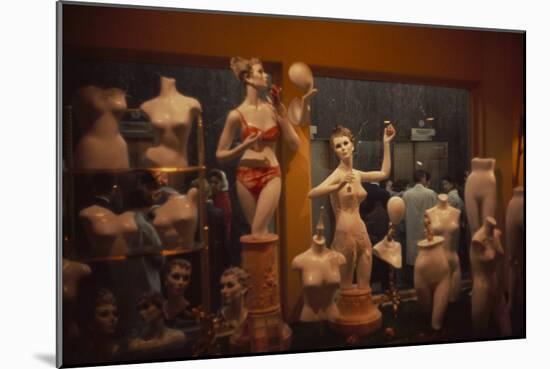View of a Store's Window Display That Features Mannequins, New York, New York, 1960-Walter Sanders-Mounted Photographic Print