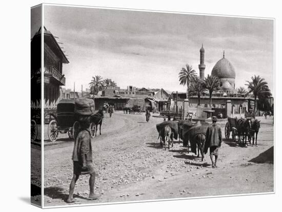 View of a Street from the North Gate, Baghdad, Iraq, 1925-A Kerim-Stretched Canvas