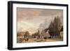 View of a Street in Osterbro Outside Copenhagen. Morning Light, 1836-Christen Schiellerup Købke-Framed Giclee Print