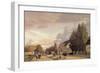 View of a Street in Osterbro Outside Copenhagen. Morning Light, 1836-Christen Schiellerup Købke-Framed Giclee Print