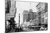 View of a Street Scene Downtown - Spokane, WA-Lantern Press-Mounted Art Print