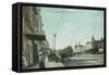 View of a Street Scene - Pacific Grove, CA-Lantern Press-Framed Stretched Canvas