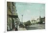 View of a Street Scene - Pacific Grove, CA-Lantern Press-Framed Art Print