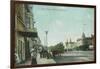 View of a Street Scene - Pacific Grove, CA-Lantern Press-Framed Art Print