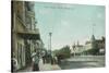 View of a Street Scene - Pacific Grove, CA-Lantern Press-Stretched Canvas