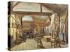 View of a Studio in an Art School, C.1840-null-Stretched Canvas