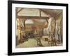 View of a Studio in an Art School, C.1840-null-Framed Giclee Print