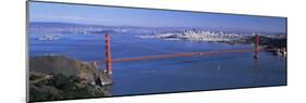 View of a Suspension Bridge, Golden Gate Bridge, San Francisco, California, USA-null-Mounted Photographic Print