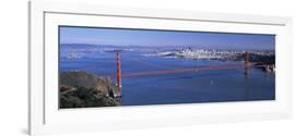 View of a Suspension Bridge, Golden Gate Bridge, San Francisco, California, USA-null-Framed Photographic Print