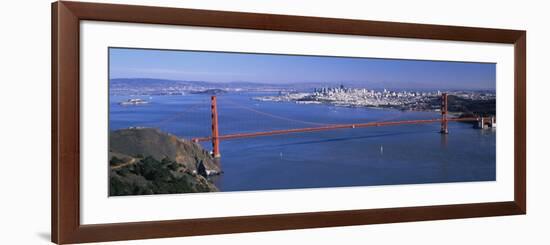 View of a Suspension Bridge, Golden Gate Bridge, San Francisco, California, USA-null-Framed Photographic Print