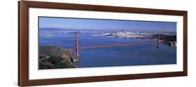 View of a Suspension Bridge, Golden Gate Bridge, San Francisco, California, USA-null-Framed Photographic Print