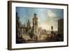 View of a Town, 18th Century-Francesco Battaglioli-Framed Giclee Print