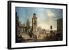 View of a Town, 18th Century-Francesco Battaglioli-Framed Giclee Print