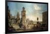 View of a Town, 18th Century-Francesco Battaglioli-Framed Giclee Print