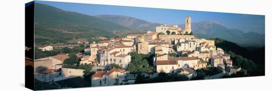 View of a Town, Goriano Sicoli, L'Aquila Province, Abruzzo, Italy-null-Stretched Canvas