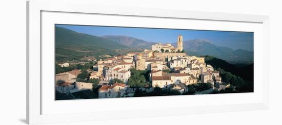 View of a Town, Goriano Sicoli, L'Aquila Province, Abruzzo, Italy-null-Framed Photographic Print