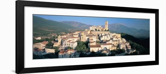 View of a Town, Goriano Sicoli, L'Aquila Province, Abruzzo, Italy-null-Framed Photographic Print