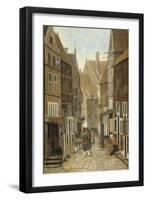 View of a Town (Oil on Panel)-Jacobus Vrel or Frel-Framed Giclee Print