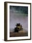 View of a Tractor Spreading Lime-David Nunuk-Framed Premium Photographic Print