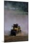 View of a Tractor Spreading Lime-David Nunuk-Mounted Premium Photographic Print