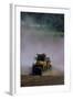 View of a Tractor Spreading Lime-David Nunuk-Framed Premium Photographic Print