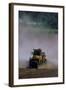 View of a Tractor Spreading Lime-David Nunuk-Framed Premium Photographic Print