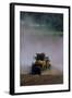 View of a Tractor Spreading Lime-David Nunuk-Framed Premium Photographic Print