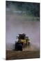 View of a Tractor Spreading Lime-David Nunuk-Mounted Premium Photographic Print