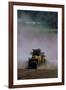 View of a Tractor Spreading Lime-David Nunuk-Framed Photographic Print