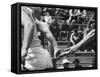 View of a US Track Race-Michael Rougier-Framed Stretched Canvas