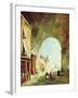 View of a Venetian Street-Francesco Guardi-Framed Giclee Print