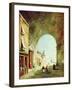 View of a Venetian Street-Francesco Guardi-Framed Giclee Print